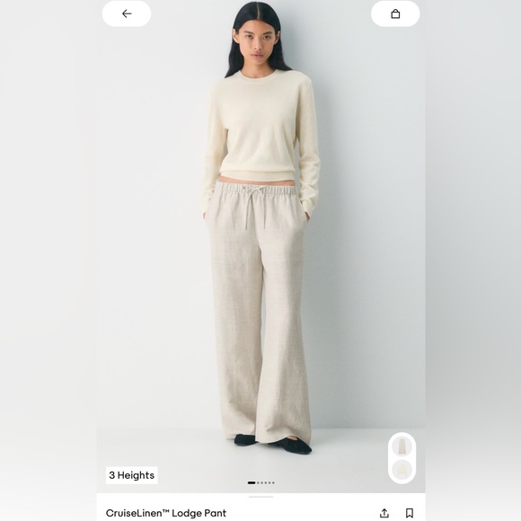 Aritzia CruiseLinen Lodge Pants XS - Picture 2 of 5